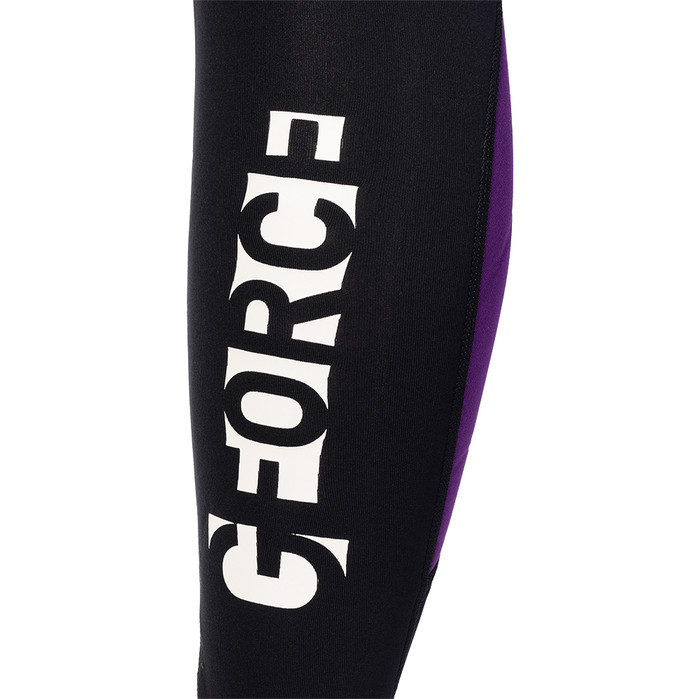 2024 Gul Womens G-Force 3mm Back Zip Wetsuit GF1306-B7 - Black / Mulberry